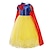 cheap Movie &amp; TV Theme Costumes-Frozen Snow White Fairytale Princess Flower Girl Dress Theme Party Costume Tulle Dresses Girls&#039; Movie Cosplay Yellow (With Accessories) Dress Accessory Set Halloween Carnival World Book Day Costumes