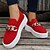 cheap Women&#039;s Sneakers-Women&#039;s Sneakers Comfort Shoes Plus Size Daily Platform Round Toe Casual Minimalism Knit Loafer Solid Colored Red Coffee