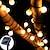 voordelige LED-lichtstrengen-mini globe lichtslingers solar led fairy lichtslingers waterdicht 12 m 7 m 6.5 m 8 modi verlichting buiten tuin decoratie licht kerstboom hangende lichten balkon tuin bruiloft feest vakantie decor