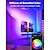 abordables table et lampadaire-Le lampadaire RVB intelligent fonctionne avec Alexa Google Home, grand lampadaire moderne à distance Wi-Fi, couleur super lumineuse de 2000 lm à intensité variable pour le salon, la chambre (noir)