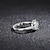 olcso Karikagyűrű-Gyűrű Esküvő Mértani Ezüst Strassz S925 ezüst Szív Stílusos Egyszerű Luxus 1db / Női / Nyissa meg a gyűrűt / Egy fülbevaló / Állítható gyűrű