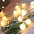 abordables Tiras de Luces LED-mini globo luces de cadena que funcionan con batería con control remoto dormitorio interior 50/100 led luces centelleantes de colores con control remoto luces de cadena led para dormitorio fiesta