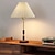 baratos abajur-candeeiro de mesa vintage de madeira com tecido de tambor cônico sombra candeeiro de mesa sala de estar, quarto 5 w lâmpada de mesa de estudo 110-240 v