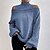 cheap Sweaters-Women&#039;s Pullover Sweater Jumper Ribbed Knit Open Back Knitted Turtleneck Pure Color Outdoor Daily Stylish Casual Winter Fall Green Black S M L