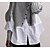 cheap Sweaters-Women&#039;s Pullover Sweater Jumper Jumper Crochet Knit Layered Cropped Crew Neck Pure Color Daily Holiday Casual Winter Fall Gray S M L