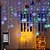 preiswerte LED Lichterketten-Schneeflocken-Fenstervorhanglichter LED-Fee Weihnachtslichter Plug-in 5 m 216 LEDs 36 herabhängende Eiszapfen-Lichterketten 8 Beleuchtungsmodi Weihnachten Zuhause Party Urlaub Gartenfenster Außenhaus