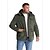 cheap Men&#039;s Downs &amp; Parkas-Men&#039;s Quilted Jacket Fleece Outdoor Thermal Warm Winter Jacket Coat Camping / Hiking / Caving Green Blue khaki