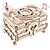 voordelige Legpuzzels-3d houten puzzel antieke juwelendoos muziekdoos kit diy woondecoratie lasergesneden mechanisch model moederdag prachtige cadeaus voor volwassenen en tieners (antieke koffer)