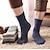 abordables calcetines de hombre-Hombre 5 pares 5 colores Color Hogar Oficina Diario Otoño Invierno Básico Casual