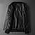 cheap Men&#039;s Jackets &amp; Coats-Men&#039;s Bomber Jacket Leather Jacket Waterproof Durable Casual / Daily Outdoor Daily Wear Vacation Zipper Standing Collar Comfort Leisure Jacket Outerwear Solid / Plain Color Pocket Keep Warm Black Gray