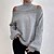 cheap Sweaters-Women&#039;s Pullover Sweater Jumper Ribbed Knit Open Back Knitted Turtleneck Pure Color Outdoor Daily Stylish Casual Winter Fall Green Black S M L