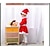 abordables Costumes de Noël-père Noël Costumes de père noël Fille Noël Noël la veille de Noël Enfant Soirée Noël Polyester Robe Chapeau