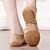 voordelige Jazz dansschoenen-Dames Jazz schoenen Opleiding Oefenen Professioneel Gesplitste zool Oefening Platte hak Ronde Teen Instapper Volwassenen Kinderen Kameel Zwart