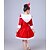 preiswerte Weihnachtskostüme-Weihnachtsmann Kleid Santa Anzüge Mädchen Weihnachten Weihnachten Heiligabend Kinder Party Weihnachten Polyester Kleid