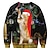 cheap Christmas Costumes-Christmas Cat Hoodie Cartoon Manga Anime 3D Graphic For Couple&#039;s Men&#039;s Women&#039;s Adults&#039; Christmas Carnival Masquerade 3D Print