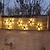 economico Applique per esterni-4pcs luci solari da parete a stella luci da giardino impermeabili per esterni villa cortile muro recinzione gradini illuminazione decorativa paesaggistica