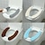preiswerte Badutensilien-dick gepolsterte Toilettensitzbezugsmatte warmes Plüsch-Toilettensitzkissen rutschfestes weiches Toilettenkissen waschbare Toilettensitzwärmermatte mit selbstklebendem Klebeband für