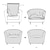 cheap Armchair Cover &amp; Armless Chair Cover-Club Chair Slipcover Stretch Armchair Cover Sofa Cover Couch Furniture Protector for Living Room Jacquard Spandex Couch Covers