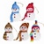 abordables Figurines de collection-led multicolore bonhomme de neige lumineux ornements pendentif de noël lampe en cristal de noël veilleuse joyeux noël cadeau noel marchandises