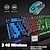 cheap Mouse Keyboard Combo-Wireless Gaming Keyboard and Mouse Combo with Rainbow LED Backlit Rechargeable 3800mAh Battery Mechanical Feel 7 Color Gaming Mouse,2400DPI Mouse Pad for Windows PC Gamers