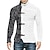 cheap Men&#039;s Cardigan Sweater-Men&#039;s Cardigan Sweater Ribbed Knit Cropped Knitted Standing Collar Warm Ups Modern Contemporary Daily Wear Going out Clothing Apparel Spring &amp;  Fall Black White M L XL