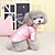 cheap Dog Clothing &amp; Accessories-Dog Cat Dress Solid Colored Cute Sweet Dailywear Casual Daily Winter Dog Clothes Puppy Clothes Dog Outfits Waterproof Black Silver Pink Costume for Girl and Boy Dog Nylon Fiber Cotton S M L XL 2XL