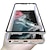 Недорогие Чехлы для Samsung-телефон Кейс для Назначение SSamsung Galaxy S24 S23 S22 S21 S20 Plus Ultra A54 A34 A14 S10 Plus S9 Чехол Магнитный адсорбционный футляр Флип Прозрачный Магнитный Прозрачный Закаленное стекло Металл