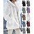cheap Super Sale-Women&#039;s Zip Sweatshirt Hoodie Jacket Yoga Top Zipper Pocket Sherpa Fleece Teddy Violet Black White Color Block Dailywear Loose Fit Long Sleeve Cowl Neck Fleece