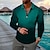 cheap 3D Zipper Polo-Men&#039;s Collar Polo Shirt Golf Shirt Striped Turndown Green Blue Purple Yellow Black 3D Print Outdoor Street Long Sleeve Zipper Print Clothing Apparel Fashion Designer Casual Breathable