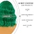 ieftine Peruci Sintetice Trendy-peruci bob scurte cu breton pentru femei perucă ondulată largi verde ondulată ondulată lungimea umărului bob perucă sintetică cosplay pentru fată peruci colorate pentru petrecerea de Crăciun peruci