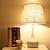 billige bord- og gulvlampe-nattbordslampe skrivebordslamper for soverom, minimalistisk stoff skrivebordslampe, nattbordslampe soverom varm hotellstudie bordlampe