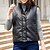 cheap Down&amp; Parkas-Women&#039;s Vest Outdoor Daily Wear Vacation Going out Warm Breathable Zipper Zipper Pocket Casual Modern Comfortable Street Style Stand Collar Regular Fit Solid Color Outerwear Winter Fall Sleeveless