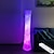 cheap Table&amp;Floor Lamp-Smart Floor Lamp, 61&quot; RGB Tall Lamp, Dimmable and RGBW Color Changing LED Smart Bulbs and White Fabric Shade, with Remote Control, Standing Lamp for Living Room, Bedroom and Play Room