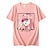 preiswerte Anime-T-Shirts-Darling in the Franxx Null Zwei T-Shirt-Ärmel Anime Zeichentrick Anime Harajuku Grafik Kawaii Für Paar Herren Damen Erwachsene Zurück zur Schule Heißprägen