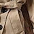 abordables Vestes et manteaux pour filles-Trench coat enfant fille manches longues kaki noir couleur unie volants printemps automne école de mode 7-13 ans