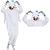 cheap Kigurumi Pajamas-Adults&#039; Kigurumi Pajamas Nightwear Unicorn Dog Character Onesie Pajamas Funny Costume Flannel Cosplay For Men and Women Carnival Animal Sleepwear Cartoon