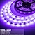 olcso LED sávos fények-led uv fekete fénycsík lila led fénycsík usb interfész kapcsolóval vagy akkumulátor dobozzal smd2835 380-400nm uv led vízálló fekete fényű lámpa fluoreszkáló tánc és UV test bevonattal