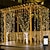 levne LED pásky-led okenní závěs řetězec světlo vánoční osvětlení dc31v třpytivá hvězda 3mx3m 6mx3m 600 LED na vánoční svatební hostinu domácí zahrada dvorek venkovní vnitřní nástěnné dekorace osvětlení eu us au uk