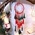 cheap Dreamcatcher-Christmas Dream Catcher Feather Hook Flower Christmas green  Christmas Red Wind Chime Gift Ornament Pendant Wall Hanging Home Garden Decor H:19cm/7.48inch