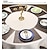 billiga Placemats &amp; Coasters &amp; Trivets-runda bordsunderlägg i konstläder 1 st, kilunderlägg värmebeständiga runda bordsunderlägg för matbord, vattentäta avtorkningsbara pu bordsunderlägg