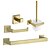 cheap Bathroom Accessory Set-Bathroom Accessory Set 4 Piece Stainless Steel,Wall Mounted Towel Bar,Toilet Paper Holder,Toilet Brush Holder and Robe Hook,Bathroom Hardware Set(Black/Golden/Chrome/Brushed Nickel)