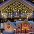 billiga LED-ljusslingor-3,5 m 96 leds snöflinga gardin strålkastare ledde jul gardin ljus vardagsrum sovrum jul nyår bröllop alla hjärtans dag dekoration