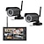 cheap Security Systems-7 inch TFT Digital 2.4G Wireless Cameras Audio Video Baby Monitors 4CH Quad CCTV DVR Security System With IR night light Camera