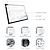cheap Graphics Tablets-Light Pad Drawing A4 Tracing Light Table LED Copy Board Ultra-Thin Display Pad Stepless Adjustable Brightness Stencil Artist Art Tracing Tatto Table