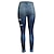 cheap Jeans-Women&#039;s Jeans Distressed Jeans Denim Blue Fashion Side Pockets Cut Out Street Casual Full Length Micro-elastic Plain Comfort S M L XL