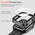 Χαμηλού Κόστους Smartwatch Θήκη-Θήκη ρολογιού με προστατευτικό οθόνης Συμβατό με Apple Watch Ultra 49mm / Series 8 7 41mm 45mm / Series 6 5 4 SE 40mm 44mm Ανθεκτικά στις γρατσουνιές All Around Protective Ανθεκτική σε πτώσεις