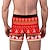 cheap Christmas Costumes-Christmas Gift Boxer Briefs Underwear Men&#039;s Christmas Christmas Carnival Masquerade Christmas Eve Adults Party Christmas Polyester