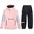 cheap Women&#039;s Active Outerwear-ARCTIC QUEEN Men&#039;s Women&#039;s Ski Jacket with Pants Ski Suit Outdoor Winter Thermal Warm Waterproof Windproof Breathable Hooded Clothing Suit for Skiing Snowboarding Winter Sports