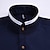 cheap Men&#039;s Oxford Shirts-Men&#039;s Dress Shirt White Blue Light Blue Long Sleeve Solid / Plain Color Standing Collar Spring &amp;  Fall Wedding Clothing Apparel