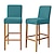 ieftine Husa scaun de sufragerie-2 buc. husă pentru scaun de bar extensibilă pentru scaun de bar husă scaun pentru sufragerie mobilă cafenea husă scaun protectoare elastice anti-alunecare cu fund elastic